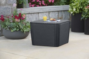 Стол-сундук Лузон Плюс (Luzon Plus Flat Wicker), графит в Тарко-Сале - tarko-sale.ok-mebel.com | фото