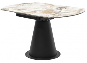 Стол TERAMO 135 GLOSS GRAND JADE SOLID CERAMIC, керамика, поворотн.механизм / Черный каркас, ®DISAUR в Тарко-Сале - tarko-sale.ok-mebel.com | фото 10