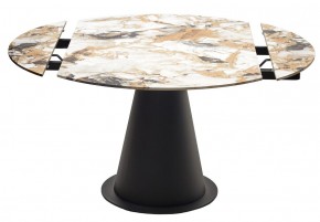 Стол TERAMO 135 GLOSS GRAND JADE SOLID CERAMIC, керамика, поворотн.механизм / Черный каркас, ®DISAUR в Тарко-Сале - tarko-sale.ok-mebel.com | фото 14