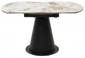 Стол TERAMO 135 GLOSS GRAND JADE SOLID CERAMIC, керамика, поворотн.механизм / Черный каркас, ®DISAUR в Тарко-Сале - tarko-sale.ok-mebel.com | фото 16