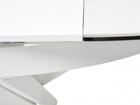 Стол TRENTO 120 HIGH GLOSS STATUARIO Белый мрамор глянцевый, керамика/ белый каркас, ®DISAUR в Тарко-Сале - tarko-sale.ok-mebel.com | фото 10