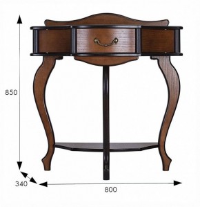 Стол туалетный Джульетта Л в Тарко-Сале - tarko-sale.ok-mebel.com | фото 11