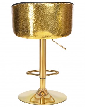 Стул барный DOBRIN DARCY GOLD SHINY, черный велюр с золотыми пайетками в Тарко-Сале - tarko-sale.ok-mebel.com | фото 5