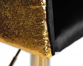 Стул барный DOBRIN DARCY GOLD SHINY, черный велюр с золотыми пайетками в Тарко-Сале - tarko-sale.ok-mebel.com | фото 7