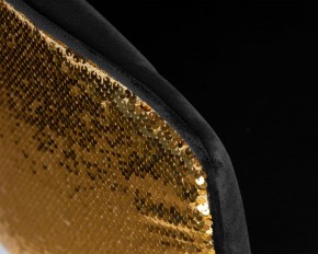 Стул барный DOBRIN DARCY GOLD SHINY, черный велюр с золотыми пайетками в Тарко-Сале - tarko-sale.ok-mebel.com | фото 8