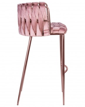 Стул барный DOBRIN EMMA ROSE GOLD, розовый велюр (VF-10) в Тарко-Сале - tarko-sale.ok-mebel.com | фото 3