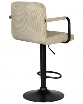 Стул барный DOBRIN KRUGER ARM BLACK, бежевый вельвет (LAR-E2041-04) в Тарко-Сале - tarko-sale.ok-mebel.com | фото 4
