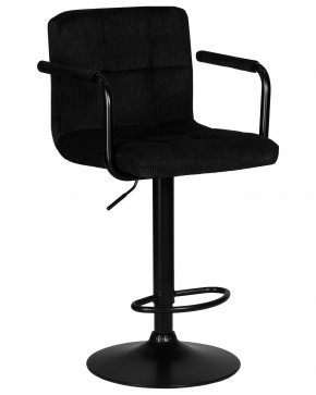 Стул барный DOBRIN KRUGER ARM BLACK, черный вельвет (LAR-E2041-52) в Тарко-Сале - tarko-sale.ok-mebel.com | фото