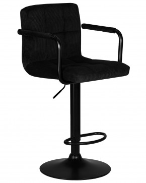 Стул барный DOBRIN KRUGER ARM BLACK, черный вельвет (LAR-E2041-52) в Тарко-Сале - tarko-sale.ok-mebel.com | фото 2