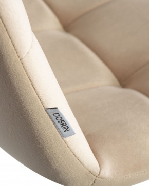 Стул обеденный DOBRIN CHILLY, Бежевый Holland 07, основание белое в Тарко-Сале - tarko-sale.ok-mebel.com | фото 10