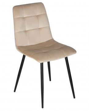 Стул обеденный DOBRIN CHILLY, Бежевый Holland 07, основание черный в Тарко-Сале - tarko-sale.ok-mebel.com | фото 8