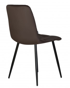 Стул обеденный DOBRIN CHILLY, Эспрессо Holland 74, основание черное в Тарко-Сале - tarko-sale.ok-mebel.com | фото 5