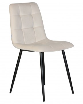 Стул обеденный DOBRIN CHILLY, Кремовый Holland 05, основание черное в Тарко-Сале - tarko-sale.ok-mebel.com | фото 3