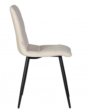 Стул обеденный DOBRIN CHILLY, Кремовый Holland 05, основание черное в Тарко-Сале - tarko-sale.ok-mebel.com | фото 4