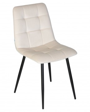 Стул обеденный DOBRIN CHILLY, Кремовый Holland 05, основание черное в Тарко-Сале - tarko-sale.ok-mebel.com | фото 8
