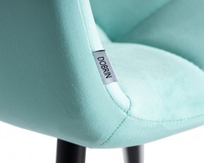 Стул обеденный DOBRIN CHILLY, Мятный Holland 50, основание черное в Тарко-Сале - tarko-sale.ok-mebel.com | фото 10