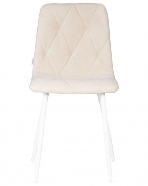 Стул обеденный DOBRIN CHILLY ROMBO, Бежевый Simple 44, основание белое в Тарко-Сале - tarko-sale.ok-mebel.com | фото 6
