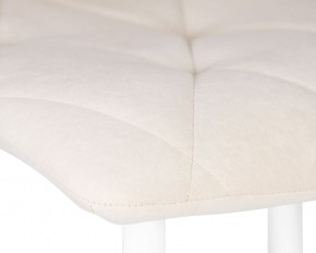 Стул обеденный DOBRIN CHILLY ROMBO, Бежевый Simple 44, основание белое в Тарко-Сале - tarko-sale.ok-mebel.com | фото 7