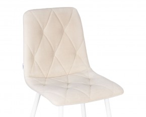 Стул обеденный DOBRIN CHILLY ROMBO, Бежевый Simple 44, основание белое в Тарко-Сале - tarko-sale.ok-mebel.com | фото 8