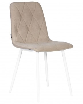 Стул обеденный DOBRIN CHILLY ROMBO, Капучино Simple 05, основание белый в Тарко-Сале - tarko-sale.ok-mebel.com | фото