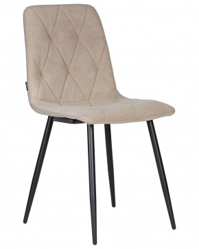 Стул обеденный DOBRIN CHILLY ROMBO, Капучино Simple 05, основание черное в Тарко-Сале - tarko-sale.ok-mebel.com | фото