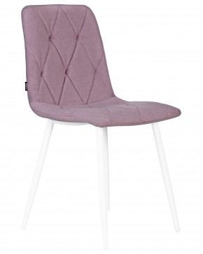 Стул обеденный DOBRIN CHILLY ROMBO, Лавандовый Simple 48, основание белый в Тарко-Сале - tarko-sale.ok-mebel.com | фото 2