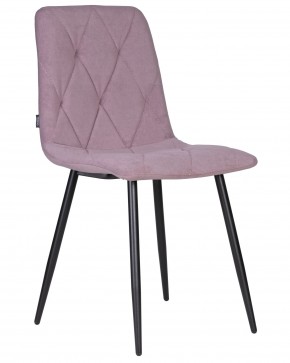 Стул обеденный DOBRIN CHILLY ROMBO, Лавандовый Simple 48, основание черное в Тарко-Сале - tarko-sale.ok-mebel.com | фото
