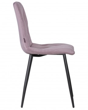 Стул обеденный DOBRIN CHILLY ROMBO, Лавандовый Simple 48, основание черное в Тарко-Сале - tarko-sale.ok-mebel.com | фото 3