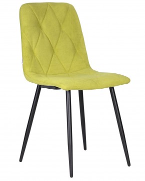 Стул обеденный DOBRIN CHILLY ROMBO, Лайм Simple 14, основание черное в Тарко-Сале - tarko-sale.ok-mebel.com | фото