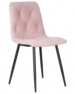Стул обеденный DOBRIN CHILLY ROMBO, Розовый Simple 03, основание черное в Тарко-Сале - tarko-sale.ok-mebel.com | фото