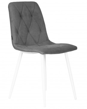 Стул обеденный DOBRIN CHILLY ROMBO, Серый Simple 33, основание белый в Тарко-Сале - tarko-sale.ok-mebel.com | фото 2