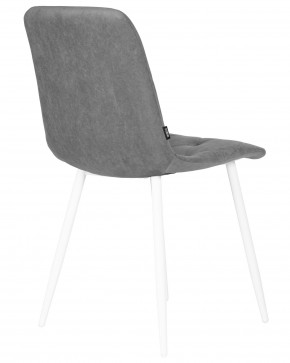 Стул обеденный DOBRIN CHILLY ROMBO, Серый Simple 33, основание белый в Тарко-Сале - tarko-sale.ok-mebel.com | фото 4