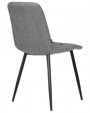 Стул обеденный DOBRIN CHILLY ROMBO, Серый Simple 33, основание черное в Тарко-Сале - tarko-sale.ok-mebel.com | фото 4