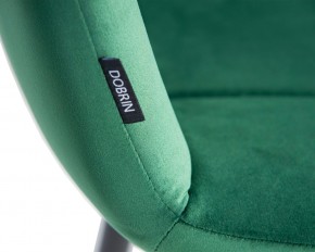 Стул обеденный DOBRIN CHILLY, Темно-зеленый Holland 30, основание черное в Тарко-Сале - tarko-sale.ok-mebel.com | фото 10