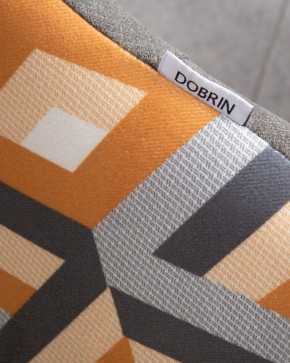 Стул обеденный DOBRIN MARKUS, ЭМАЛЬ ЧЕРНЫЙ МУАР ткань Candy Graphite+Escada Ochre в Тарко-Сале - tarko-sale.ok-mebel.com | фото 10