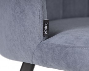 Стул обеденный DOBRIN NAOMI, ЭМАЛЬ ЧЕРНЫЙ МУАР велюр Catania Steel в Тарко-Сале - tarko-sale.ok-mebel.com | фото 7