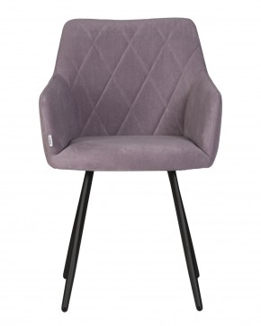 Стул обеденный DOBRIN ROBY, ЭМАЛЬ ЧЕРНЫЙ МУАР велюр Catania Lavender в Тарко-Сале - tarko-sale.ok-mebel.com | фото 6