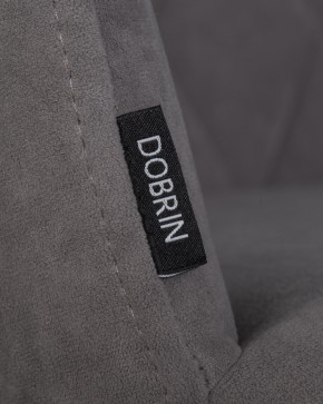Стул обеденный DOBRIN ROBY, ЭМАЛЬ ЧЕРНЫЙ МУАР велюр Catania Stone в Тарко-Сале - tarko-sale.ok-mebel.com | фото 7