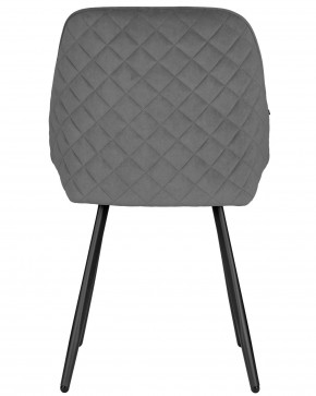 Стул обеденный DOBRIN STELLA, ЭМАЛЬ ЧЕРНЫЙ МУАР велюр Catania Stone в Тарко-Сале - tarko-sale.ok-mebel.com | фото 5