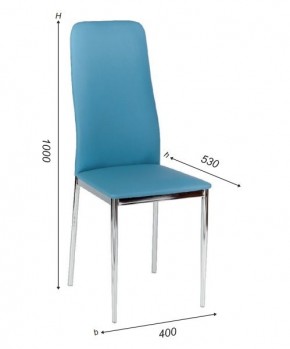 Стул Вест А1.15-03 (Стандарт) хром/кожзам (4 шт.) в Тарко-Сале - tarko-sale.ok-mebel.com | фото 3