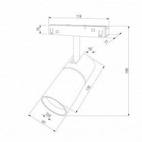 Светильник на штанге Elektrostandard Slim Magnetic a069471 в Тарко-Сале - tarko-sale.ok-mebel.com | фото 4
