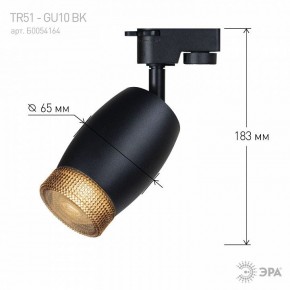 Светильник на штанге Эра  TR51 - GU10 BK в Тарко-Сале - tarko-sale.ok-mebel.com | фото 4