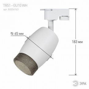 Светильник на штанге Эра  TR51 - GU10 WH в Тарко-Сале - tarko-sale.ok-mebel.com | фото 4