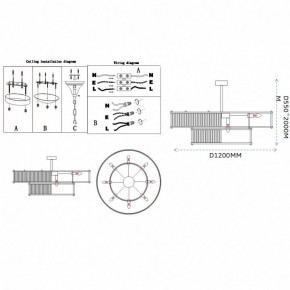 Светильник на штанге Imperiumloft RH Marais Round Chandelier 40,2668 в Тарко-Сале - tarko-sale.ok-mebel.com | фото 11