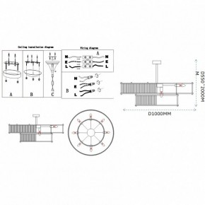 Светильник на штанге Imperiumloft RH Marais Round Chandelier 40,2668 в Тарко-Сале - tarko-sale.ok-mebel.com | фото 11