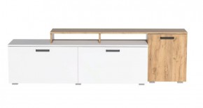 Тумба под ТВ Эльза (Дуб Крафт Золотой/Белый) в Тарко-Сале - tarko-sale.ok-mebel.com | фото