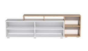 Тумба под ТВ Эльза (Дуб Крафт Золотой/Белый) в Тарко-Сале - tarko-sale.ok-mebel.com | фото 2