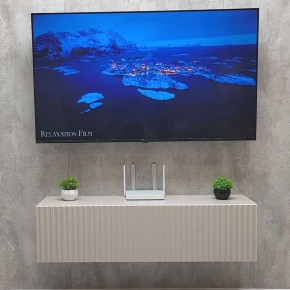 Тумба подвесная под ТВ LINES MTV4-MA 1150 Бежевый (Леда-М 10.1.5) в Тарко-Сале - tarko-sale.ok-mebel.com | фото 2