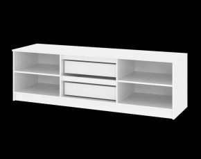 Тумба ТВ большая Парус (Белый/Графит) в Тарко-Сале - tarko-sale.ok-mebel.com | фото 5
