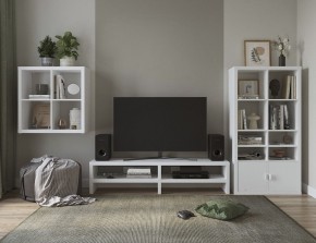ТВ-тумба Энкель ТВ16, тамбурат, цвет белый в Тарко-Сале - tarko-sale.ok-mebel.com | фото 4